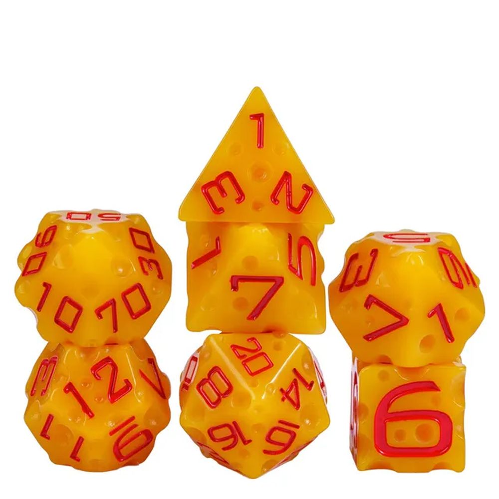 Cheesy Cheese Dice Set for Dungeons & Dragons