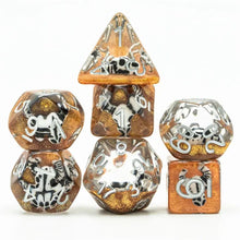 Load image into Gallery viewer, Desert Skull Dice Set for Dungeons &amp; Dragons
