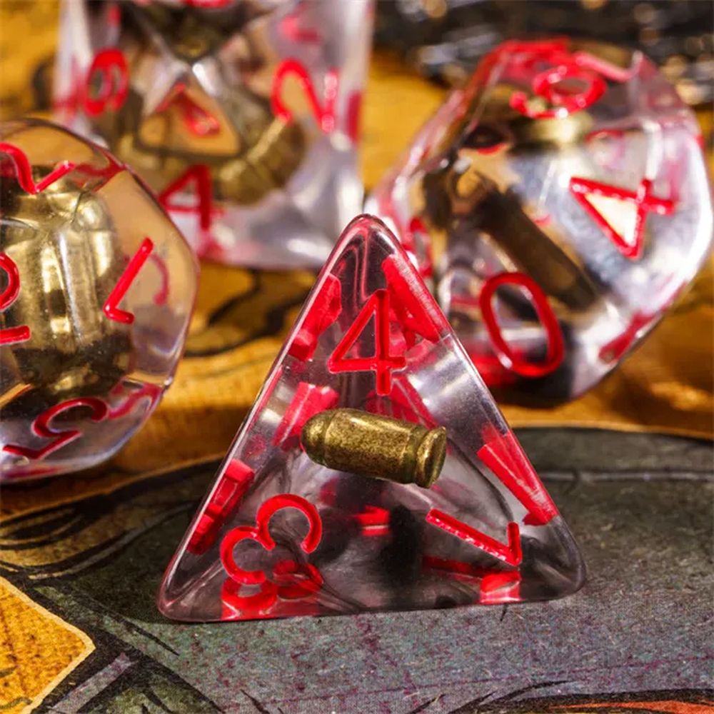 Gun Bullet Dice Set for Dungeons & Dragons