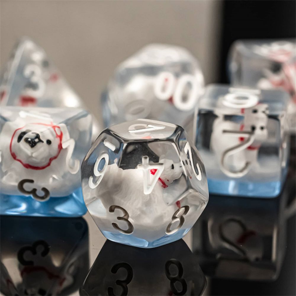 Polar Bear Dice Set for Dungeons & Dragons